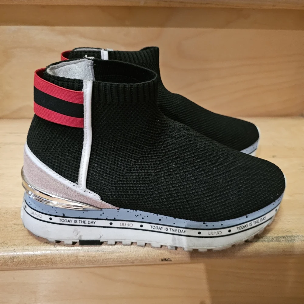AUTHENTIC LIU JO Milano Sock sneakers with platform sole - Picture 7 of 9